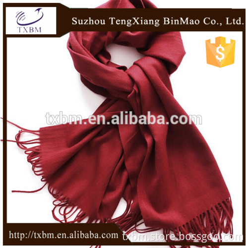 100% wool winter warm scarves with solid colour